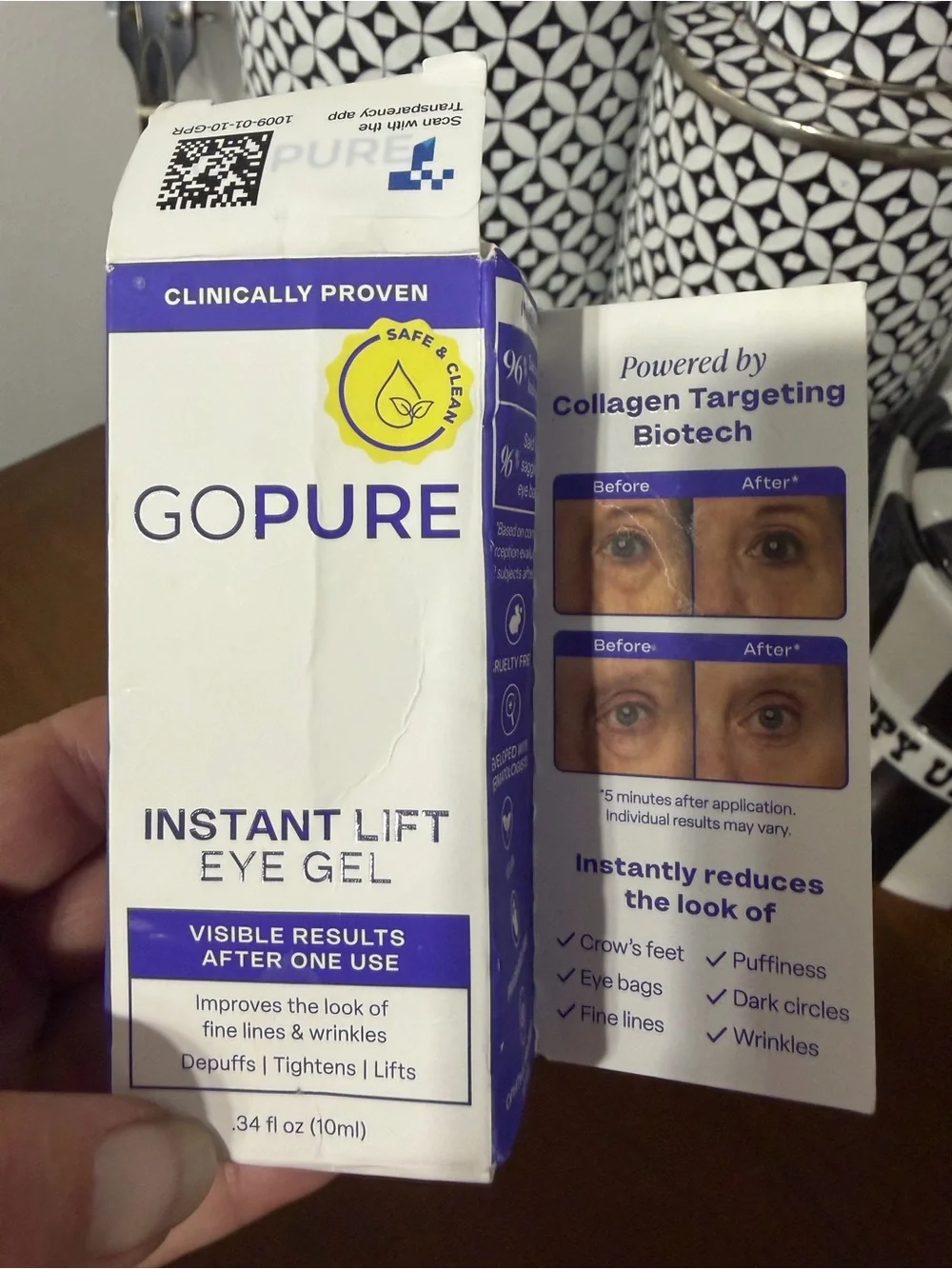 Instant Lift Eye Gel — Lavender Tube